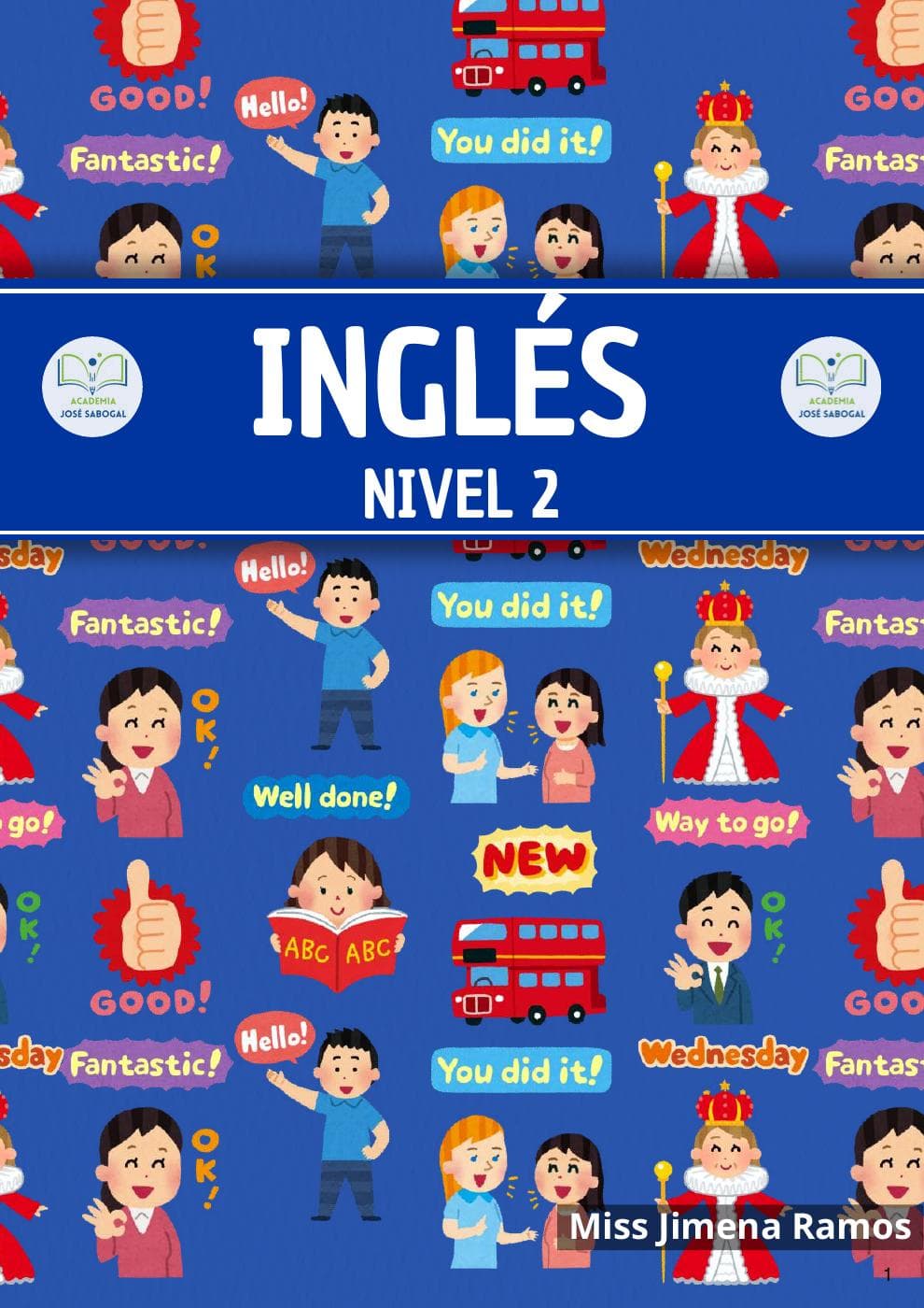 Carátula del libro: Inglés - Nivel II - Enero 2025 de la Academia José Sabogal