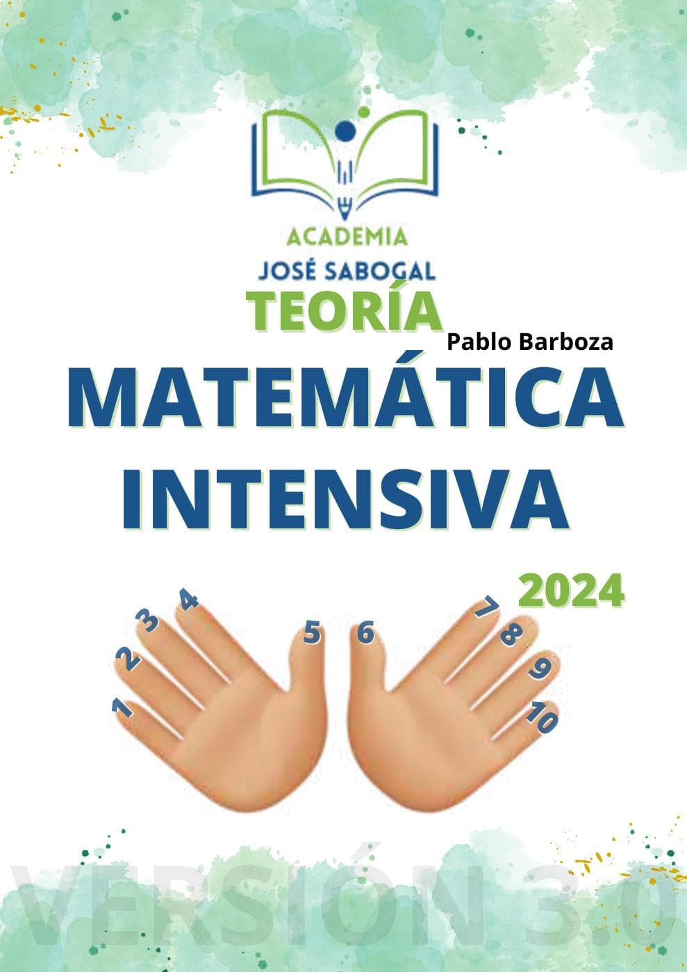 Carátula del libro: Matemática Intensiva - 2024 de la Academia José Sabogal